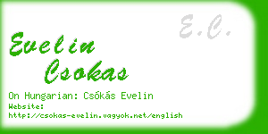 evelin csokas business card