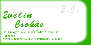 evelin csokas business card